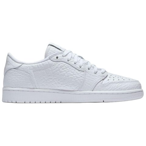 Jordan Air Jordan 1 Slip Resistant Abrasion Resistant Low top Vintage Basketball Shoes Men’s White 2025 Edition