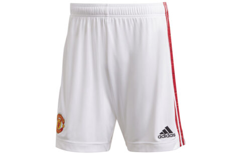 Adidas Manchester United Soccer Bottoms Men’s White Moderate Sports Shorts