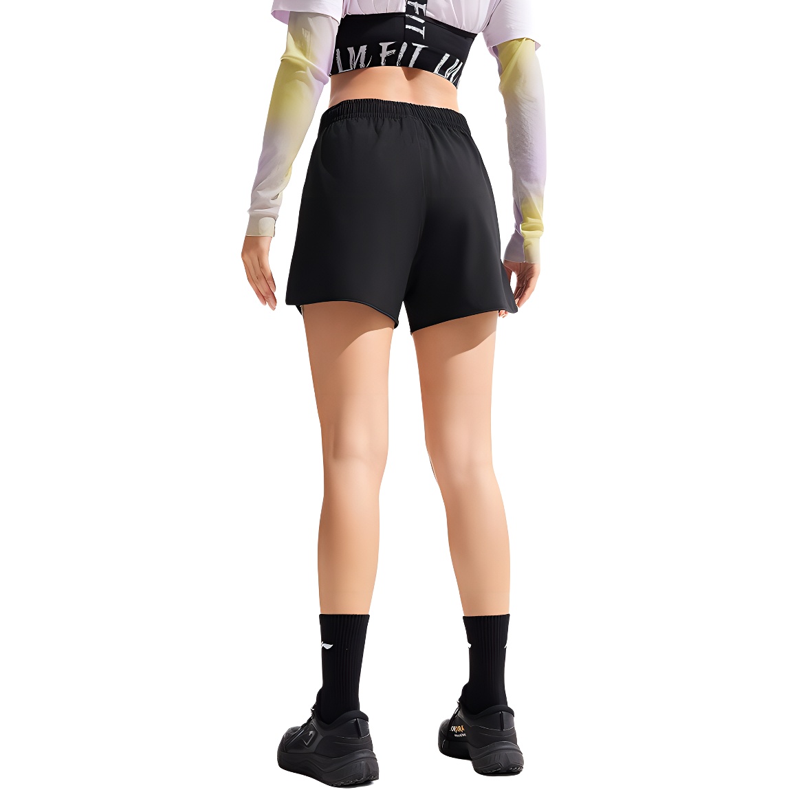 Li Ning Sports Shorts Women’s Black/Crow Gray Purple