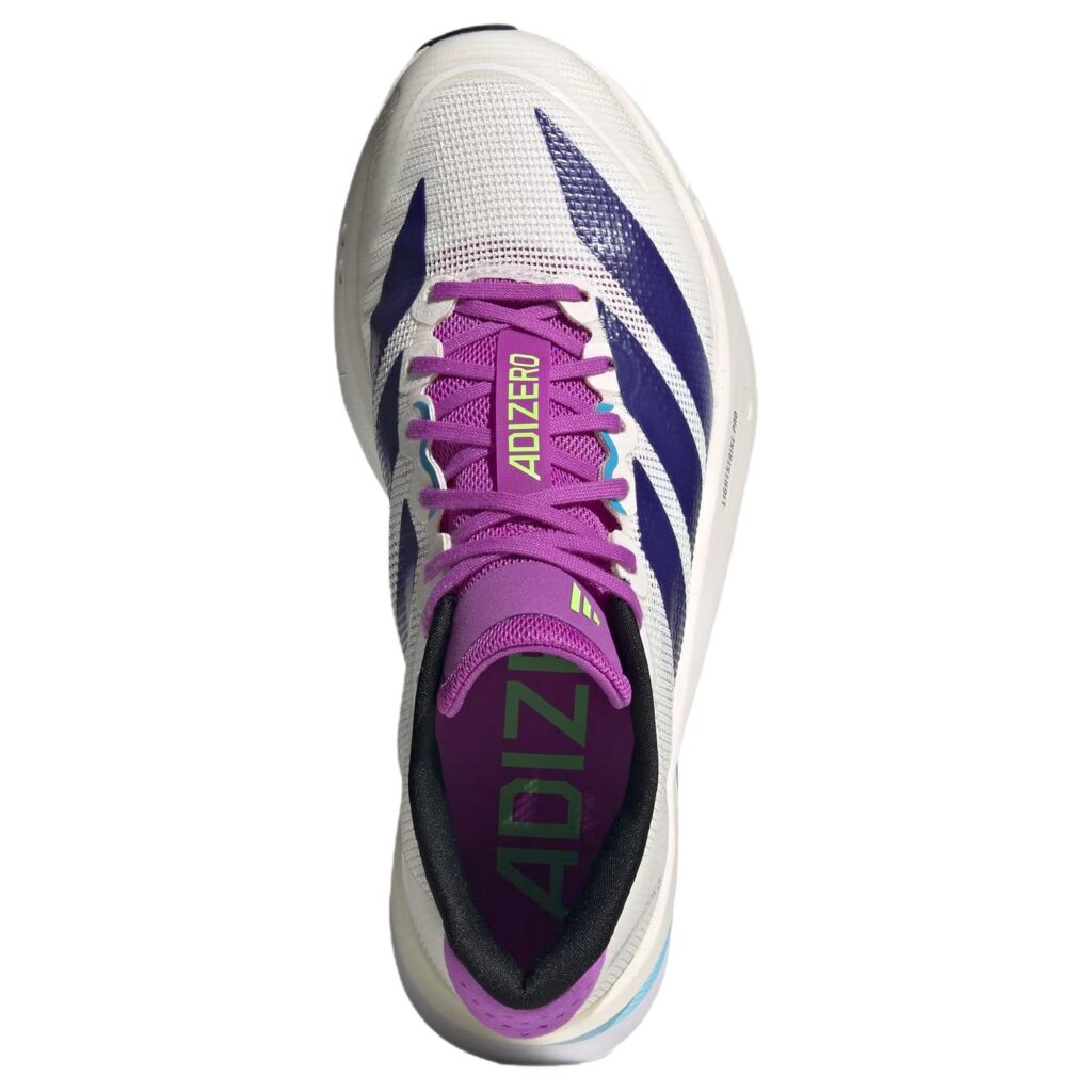 Adidas Adizero Boston 13 Lightstrike Pro,Lighttraxion Marathon Racing Running Shoes Women’s White Purple