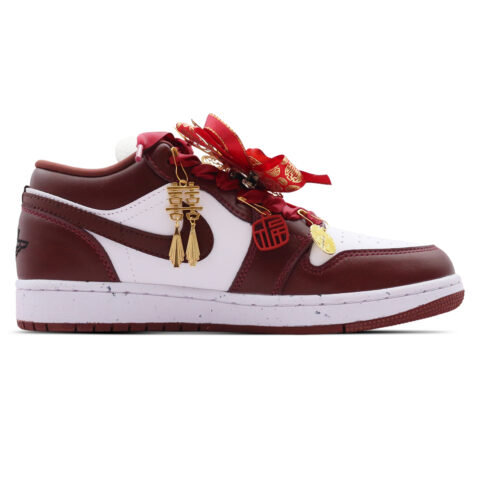 Jordan Air Jordan 1 Starry Sky Love 2.0 Leather Lightweight Low top Vintage Basketball Shoes Unisex