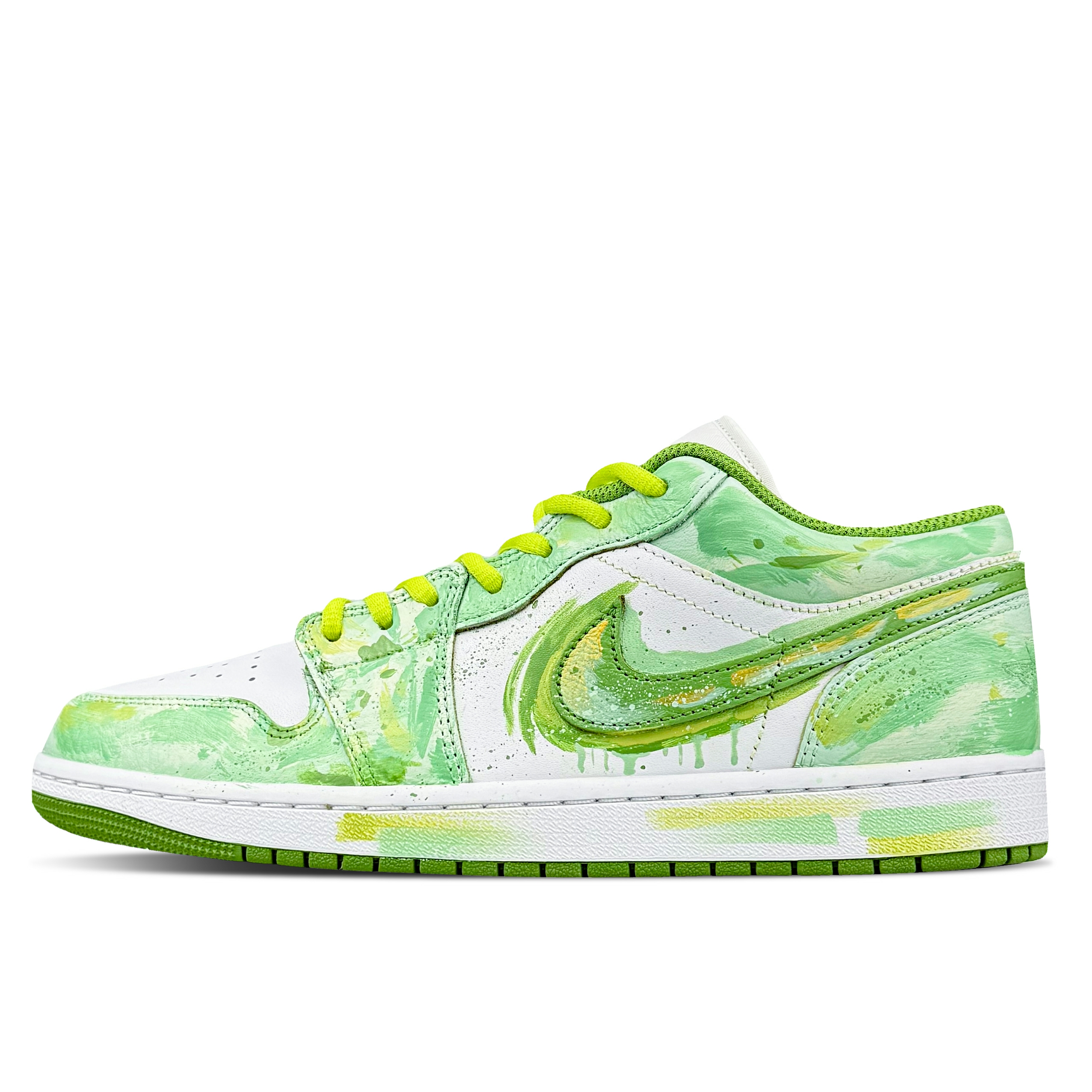 Jordan Air Jordan 1 Low top Vintage Basketball Shoes Unisex Mint Green