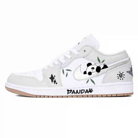 Jordan Air Jordan 1 Vintage Basketball Shoes Unisex Low Top White/Gray