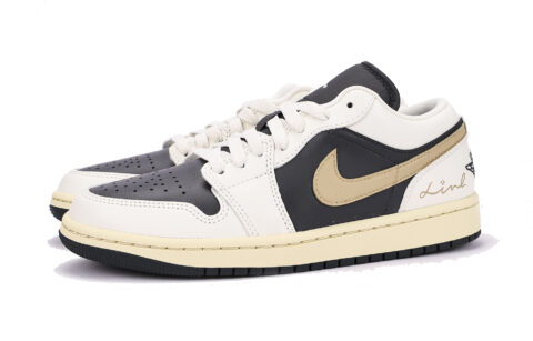 Jordan Air Jordan 1 Synthetic Leather Slip Resistant Abrasion Resistant Low top Vintage Basketball Shoes Women’s