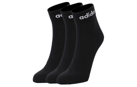 Adidas Neo Ankle Socks Unisex 3 Pack Black Couple's