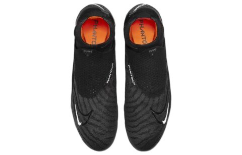 Nike Gripknit Phantom Gx Elite Dynamic Fit Fg Black Dark Smoke Grey Total Orange