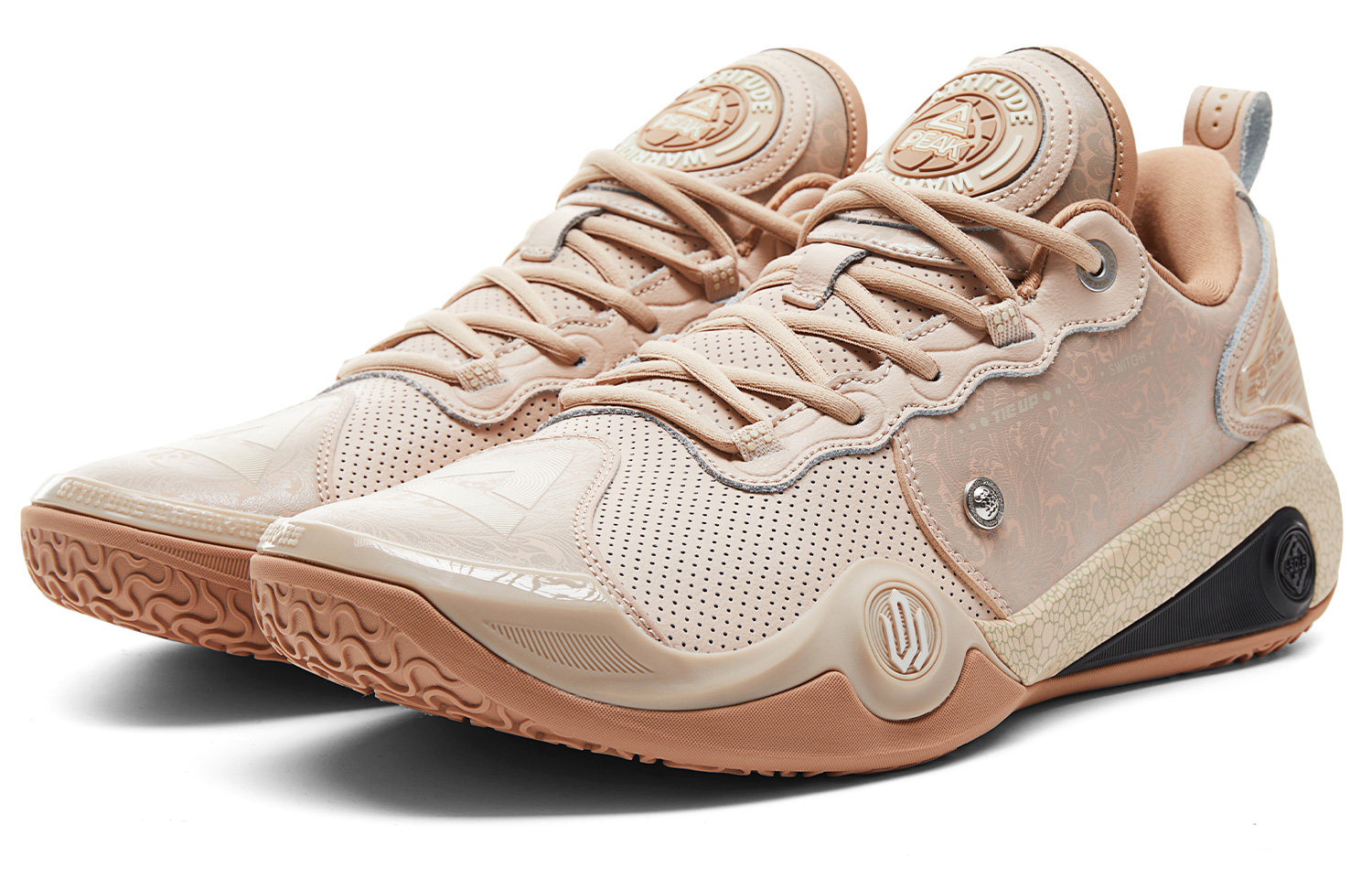 PEAK Andrew Wiggins AW3 Slip Resistant, Abrasion Resistant, Rebound Low top Performance Basketball Shoes Men’s Cookie