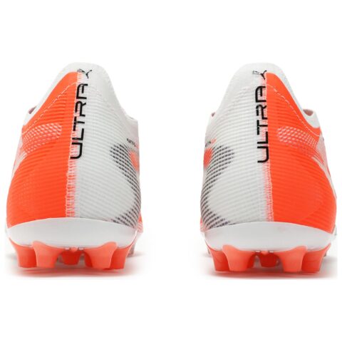 PUMA ULTRA 5 ULTIMATE MG Multi Ground Soccer Shoes Unisex White Orange