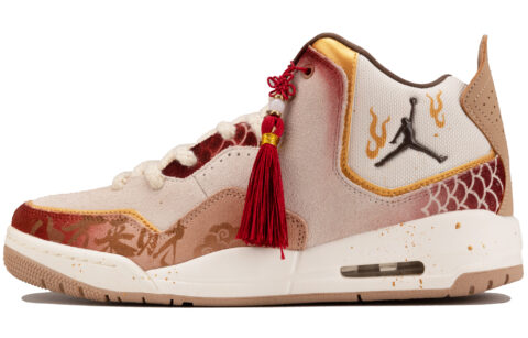 Jordan Courtside 23 Abrasion Resistant Mid top Vintage Basketball Shoes Men’s Brown
