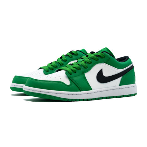 Jordan Air Jordan 1 Emerald Sparkle, Little Celt Abrasion Resistant Low top Vintage Basketball Shoes Unisex