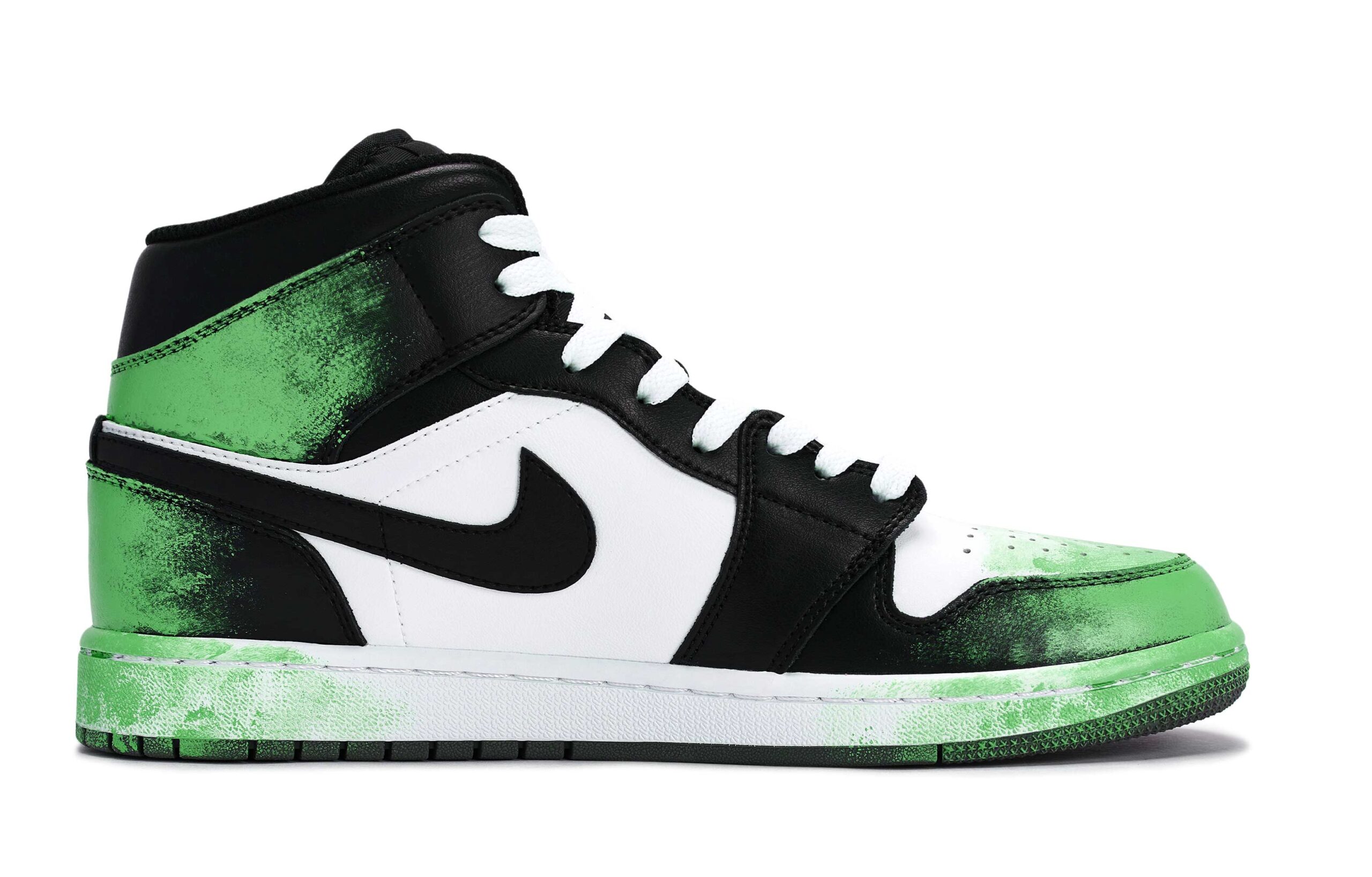Jordan Air Jordan 1 811 Manufacturing, Clouds And Glow Green Purple, Special Shoe Box Abrasion Resistant Slip Resistant