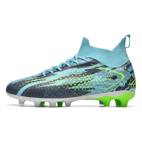 JINLAIKE Soccer Shoes Unisex Mid Top Aqua