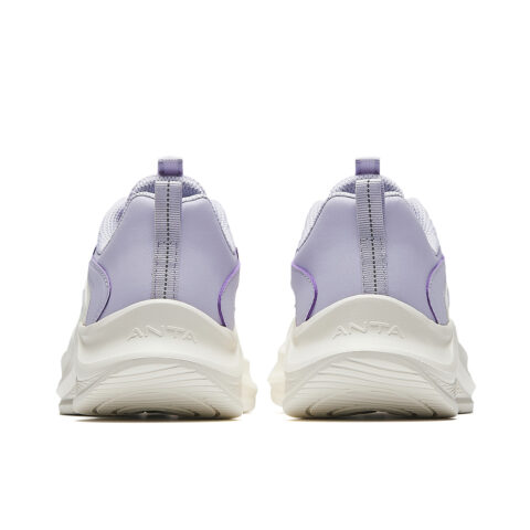 Anta Cushioning, Non Slip, And Waterproof Low top Running Shoes Women’s Mist Light Purple