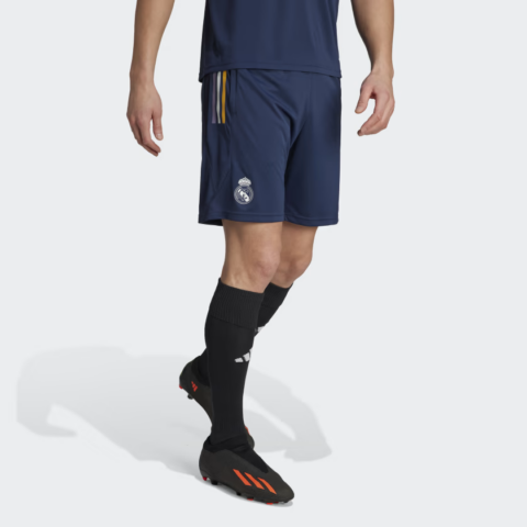 Adidas Real Madrid Soccer Bottoms Men’s Ink Blue Moderate Straight Fit Pants