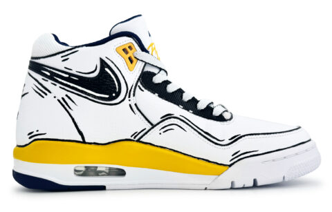 Nike Flight Legacy Slip Resistant Abrasion Resistant Slip Resistant Abrasion Resistant Mid top Vintage Basketball Shoes