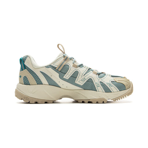 Li Ning Outdoor CF Tracing Cushioning, Wear Resistant Low top Hiking Shoes Unisex Green White