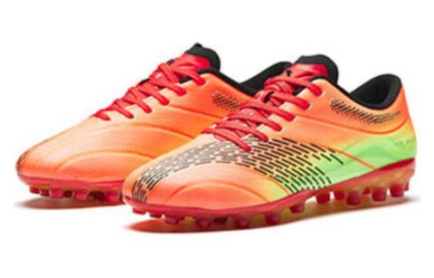 Anta MG Comfortable Slip Resistant Soccer Shoes Men’s Fluorescent Laser Red