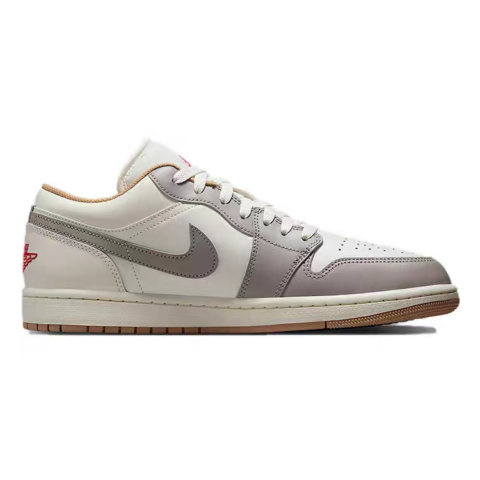 Jordan Air Jordan 1 Vintage Basketball Shoes Men’s Low Top White/Gray
