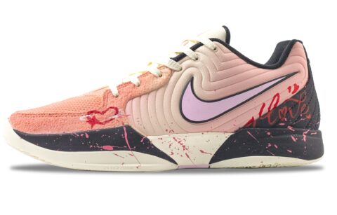 Nike Ja Morant 2 Heartbeat Abrasion Resistant Low top Basketball Shoes Men’s White Pink