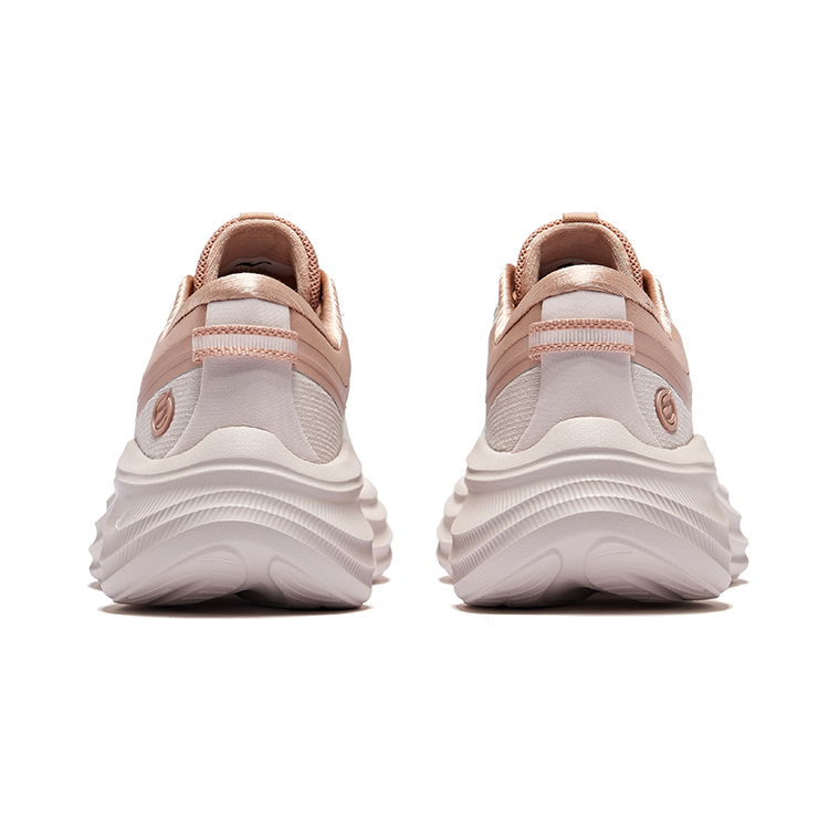 Erke Cushioning Rebound Low top City Commuting Running Shoes Women’s Microcrystal White Sandalwood Lip Color