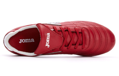 Joma MG Multi Ground Leather Abrasion Resistant, Breathable, Impact Resistant Coverage Soccer Shoes Men’s Red