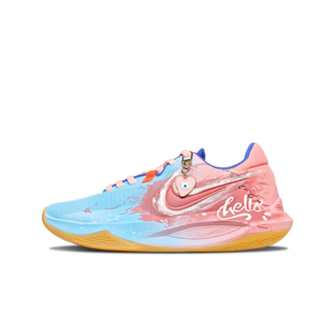 Nike Precision 6 Abrasion Resistant Low top Basketball Shoes Unisex Blue Pink