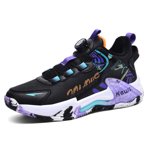 BIANSULONG Cushioning Coverage Abrasion Resistant Slip Resistant Mid top Casual Running Shoes Unisex Orange Red