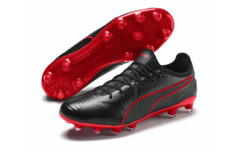 PUMA King Pro Fg PUMA Black High Risk Red