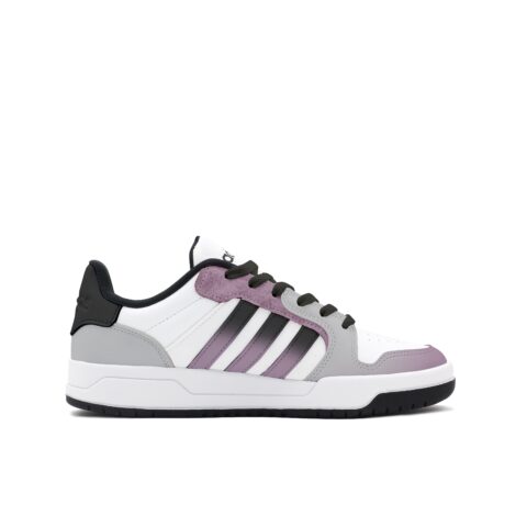 Adidas Neo Entrap Abrasion Resistant Abrasion Resistant Low top Vintage Basketball Shoes Unisex White Purple