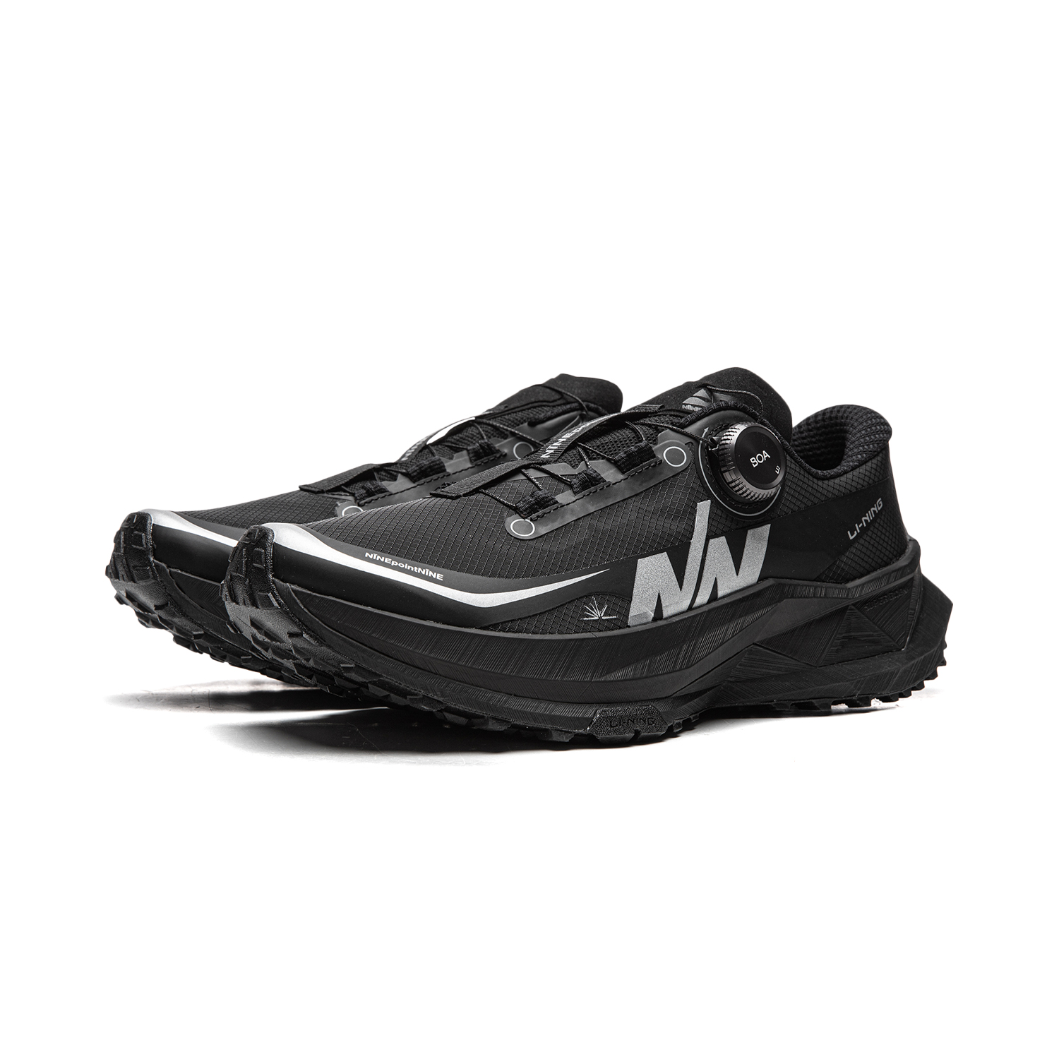 Li Ning De Lucas PRO Cushioning Slip Resistant Abrasion Resistant Rebound Low top Trail Running Shoes Unisex