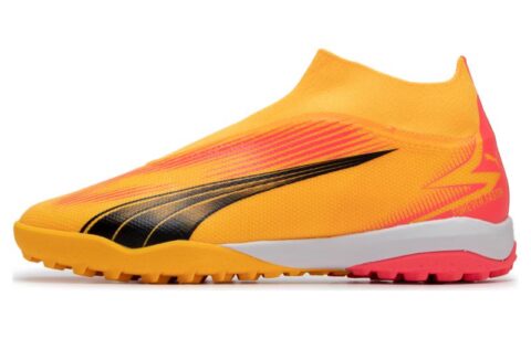 PUMA TT Turf Soccer Shoes Men’s Yellow Red