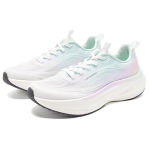 QIAODAN Slip Resistant And Breathable Low top Casual Running Shoes Women’s White