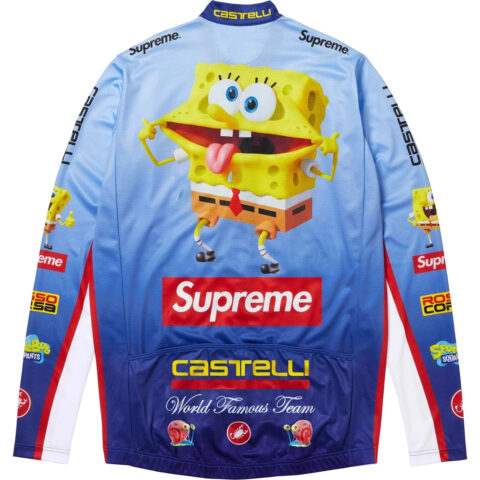 Supreme x SpongeBob SquarePants x Castelli® printed cycling top