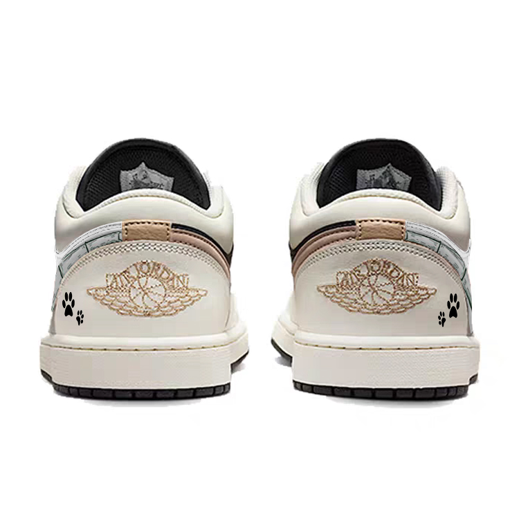 Jordan Air Jordan 1 Low top Vintage Basketball Shoes Men’s White
