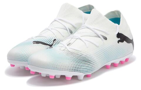 PUMA Future 7 Match Mg Cleats ‘White Blue Pink’