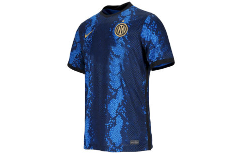 Nike X F.C. Internazionale Milano Soccer Jerseys Unisex Blue Moderate Straight Fit