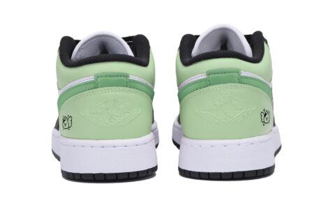 Jordan Air Jordan 1 Low top Vintage Basketball Shoes Men’s Black White Green