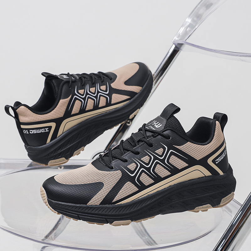 JSWEI Slip Resistant Abrasion Resistant Low top Running Shoes Men’s