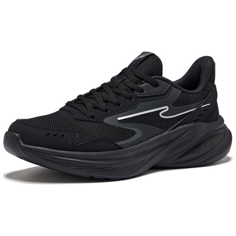 Erke Hunt Slip Resistant Lightweight Rebound Low top Running Shoes Women’s Jet Black
