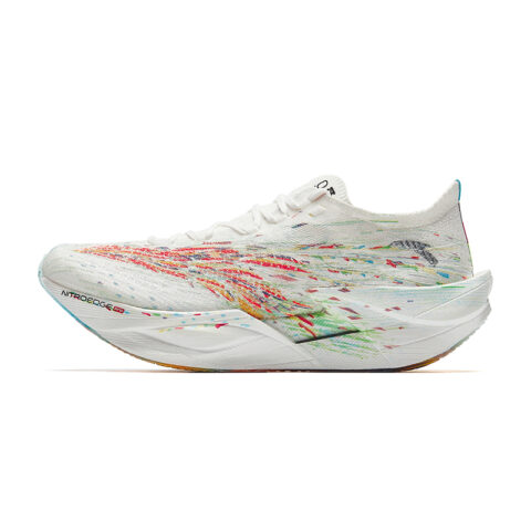 ANTA C202 6.0 PRO Running Shoes Women’s Low Top Papyrus White, Fiery Red, Fluorescent Equatorial Green