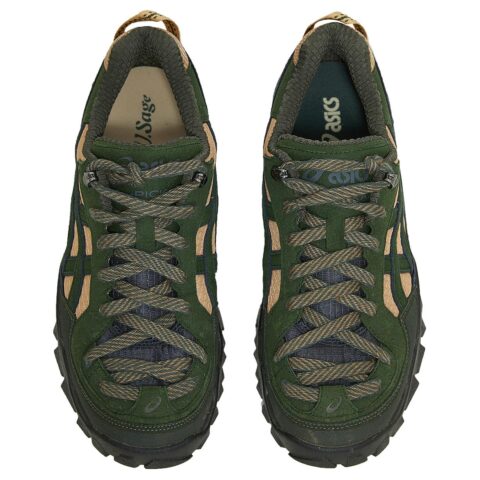 ASICS x U.Sage GEL PICKAX Abrasion Resistant Low top Outdoor Shoes Unisex Black Green