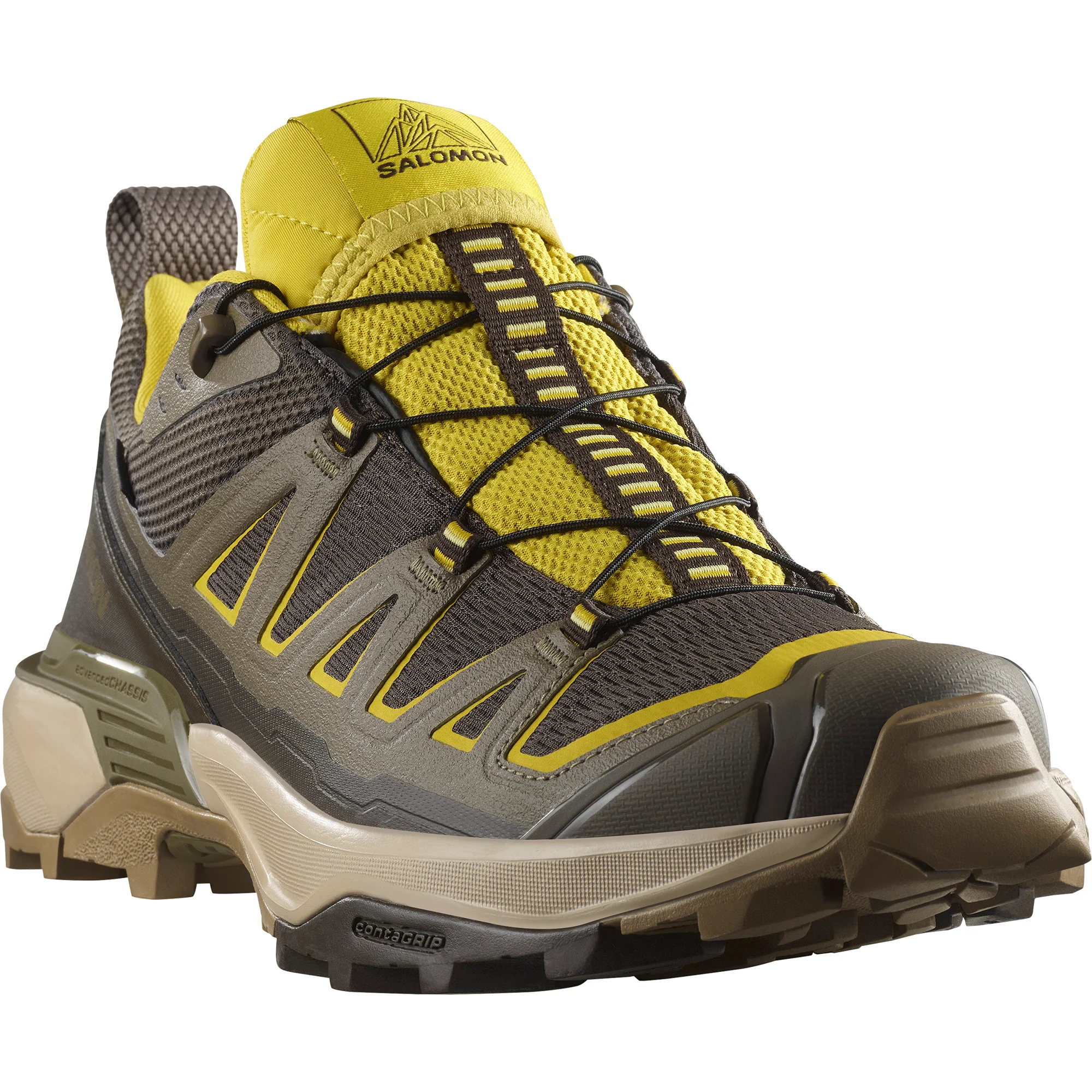 SALOMON X ULTRA 360 Mountaineering Hiking Shoes Unisex Brown Yellow