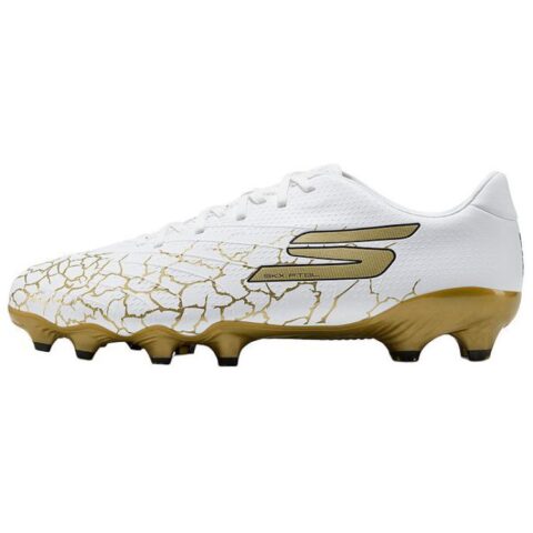 Skechers Artificial Turf Soccer Shoes Men’s White Gold