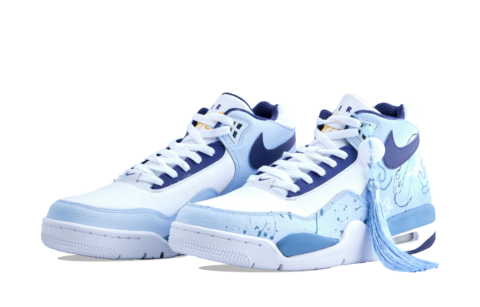 Nike Flight Legacy Cloud Tower Snake Shadow Slip Resistant Abrasion Resistant Mid top Vintage Basketball Shoes Men’s