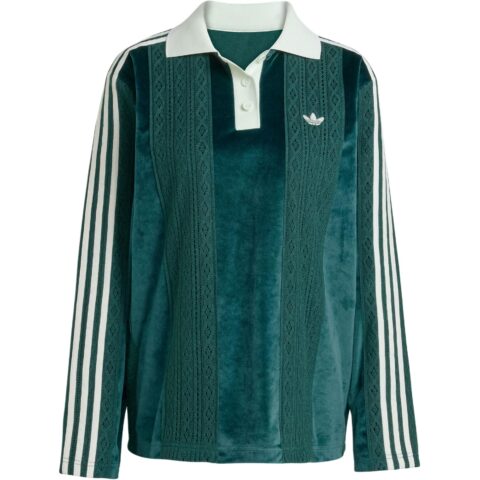Adidas Originals Winterised Three Stripe Soccer Polo Top
