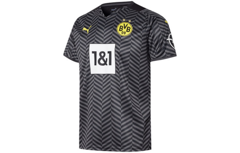 PUMA BVB Away Replica Soccer Jerseys Unisex Black Moderate