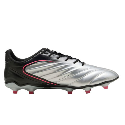 PUMA KING PRO FG/AG FG Firm Ground Soccer Shoes Unisex Silver Black