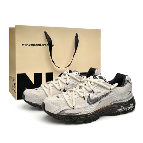 Nike Initiator Abrasion Resistant Lightweight Low top Running Shoes Unisex Black Beige Brown