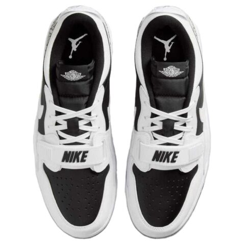 Jordan Legacy 312 Leather Low top Vintage Basketball Shoes Unisex White Black