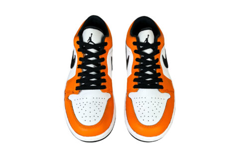 Jordan Air Jordan 1 Vintage Basketball Shoes Unisex Low Top Black Orange